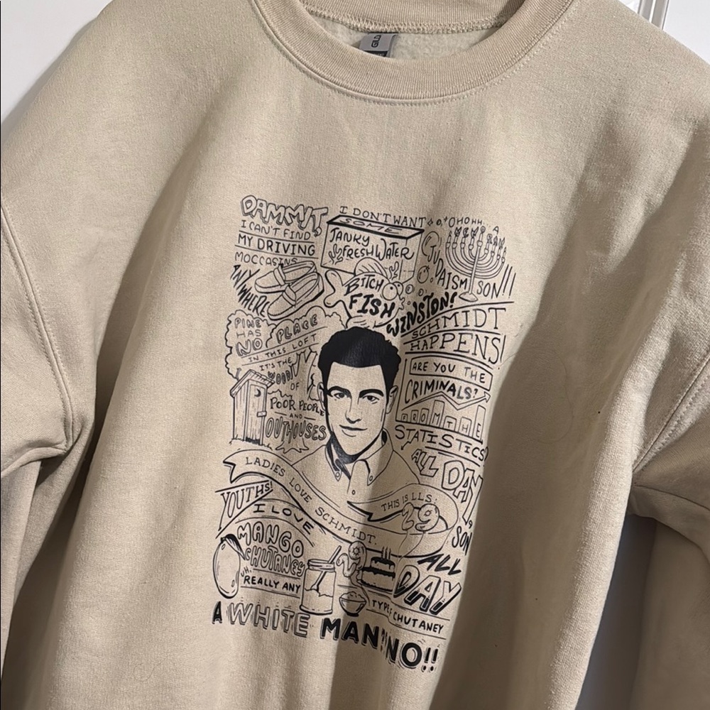 New girl 29 Schmidt Beige Sweatshirt